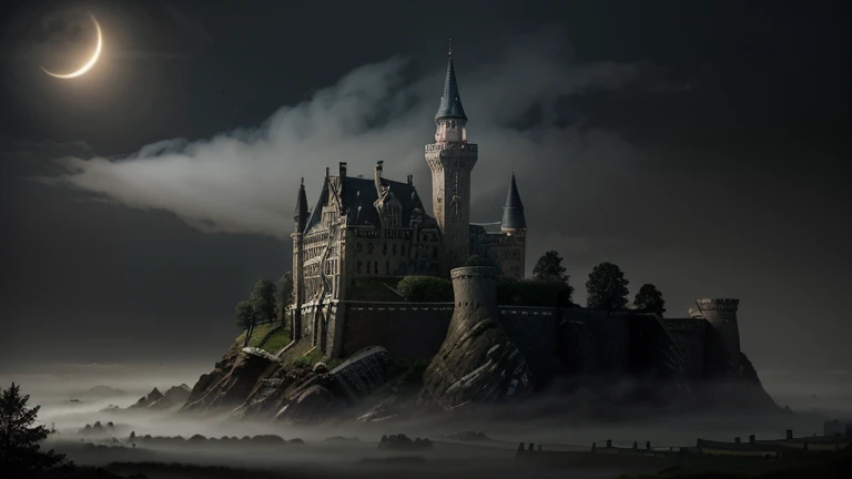 Create a banner with a dynamic and engaging design that captures the essence of mystery and history. Include elements like an ancient scroll, spooky mist, and historical landmarks like castles and battlefields. The background should be dark with a misty, eerie atmosphere, and the name should be prominently displayed in a bold, vintage font with glowing effects to catch the viewer's eye