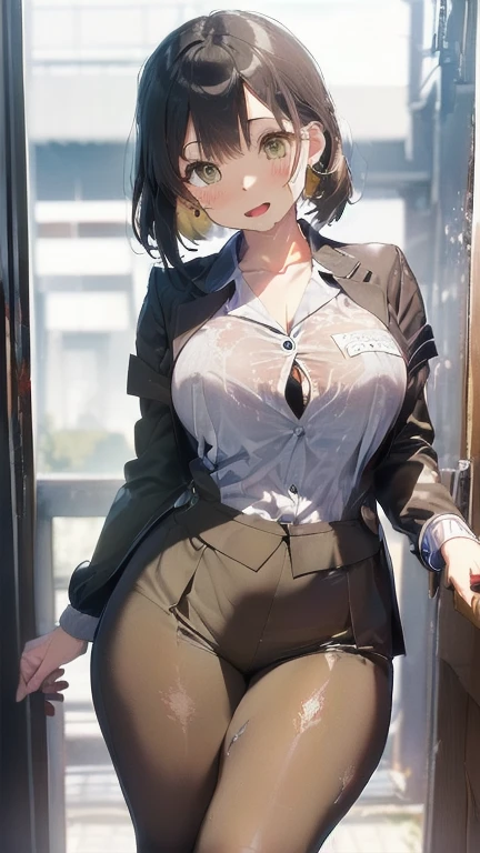 (must be follow these prompts:2.2),masterpiece,best quality,extremely detailed,(in her clothing:3.0),(in her formal styled business suit clothing:2.6),(adorable expression:2.5),(usual face:2.2),(displayed one girl on single picture:2.4),(black hair:2.1),(A short, slightly plump new employee in a business suit working in modern Tokyo:2.2),(The new employee still has an innocent look, but he continues to wear his business suit that has been covered in semen.:1.8),(A cute moan like a young girl:2.1),(その新入社員はInnocent faceをしていてとても可愛い:1.9),(The new employee is wearing a business suit that has been stained with a slightly brownish-yellowish stain from a previous .:1.8),(The new employee's breasts, covered by her business suit, are bulging out due to her strong sexual desire.:1.9),(Lewd love juices dripping down the inner thighs of his dark grey trousers:2.1),(The new employee was repeatedly ejaculated into her vagina:2.4),(in her clothing massively ejaculated:2.6),(in her clothing ejaculated over and over again:2.4),(seminal frousy girl:1.9),(in her clothing unbelievably ejaculated:2.4),(men's elected twangers were inserted her:2.3),(in her clothing massively ejaculated:2.2),(A new employee with a plump, round body:2.3),(she was already stroked up to the depth intervaginal sensual spot:1.7),(notably buldged up her inner labia majora:2.6),(A young, shy moan:1.5),(having big breasts in her clothing:2.5),(A new employee with a very innocent look while working in the office:2.3),(The new employee is short but has a slightly plump body.:2.1),(The crotch of his dark grey trousers is heavily discolored with love juice stains.:2.5),(The new employee is convulsing and dripping love juice from her pussy, which is hidden under her pants.:1.8),(The new employee's dark grey trousers, tightly encircling her plump thighs, are damp with lascivious secretions.:1.9),(The new employee endures the slush between his legs by keeping his dark grey trousers on tight.:2.5),(The corner of a young girl's body々A new employee whose entire body was toyed with by the lewd urges that wriggled wetly.:1.7),(A new employee who is always holding his crotch over his dark grey trousers:1.7),(A moan filled with childish embarrassment:1.5),(The new employee's suit-covered breasts and nipples are bulging with lust.:1.8),(The new employee's lewd body beneath her clothes is swelling slightly with her lascivious reaction.:1.6),(The new employee works very diligently.:2.5),(The new employee has short, thick legs.:2.2),(first time々New Employees:2.2),(she looks like japanese idol:2.3),(The dark grey trousers are made of a durable fabric that will never tear.:4.3),(Her bursting breasts are completely hidden under a dark grey office suit:2.4),(she looks like a lolita:2.0),(All of this happened to the new employee himself, not anyone else.:2.1),(Slimy semen was leaking from the crotch area of his dark grey trousers.:1.6),(tough business suit:2.2),(Make sure to depict the face:5.3),(Calm expression:4.3),(Innocent face:3),(The story focuses on just that one new employee.:3.3),(The only characters that appear are the new recruits.:4.2),(Portrait Style:5)