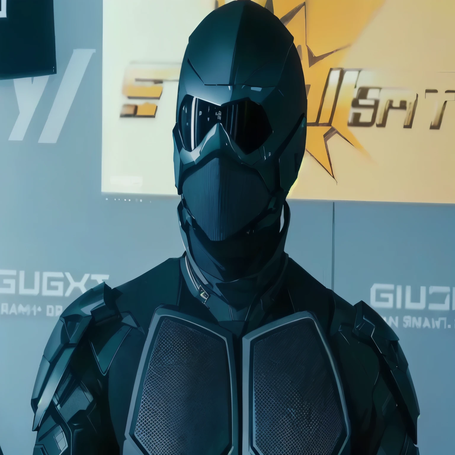 make a cartoon, a black costume close-up with goggles, stealth suit, clothed in stealth armor, boys tv show superhero, x-force full body suit, Suit de ficção científica, streamlined matte black armor, cyber suit, varia suit, Suit, Suit de ficção científica, roupas futuristas e capacete, dressed in black armor, cartoon