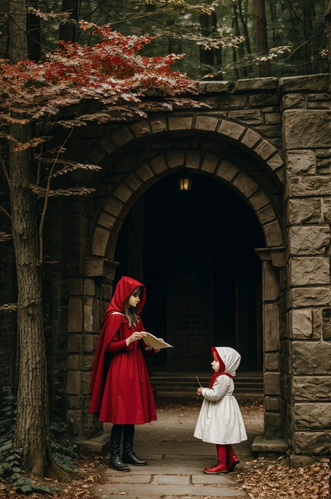 Little Red Riding Hood story told only in images