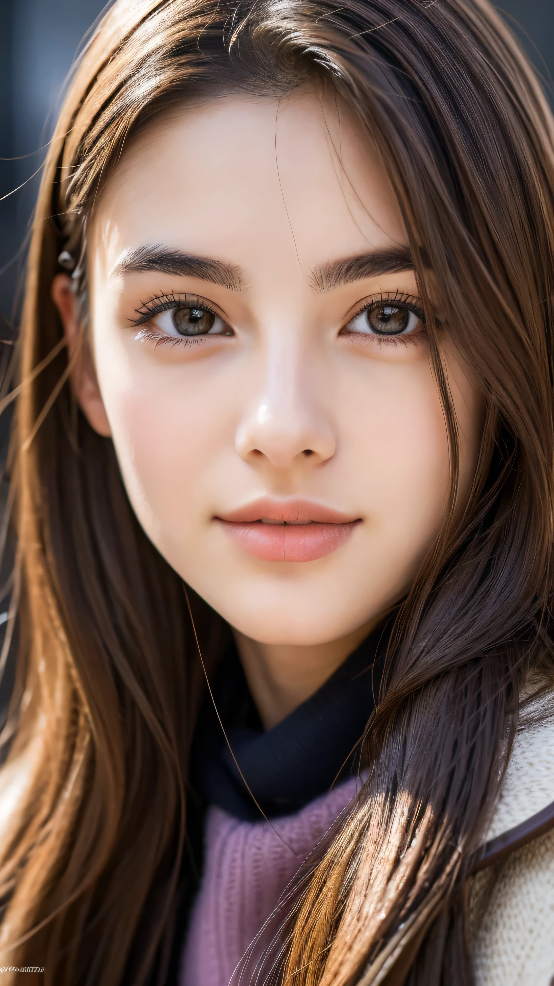 cute italian college student, Winter Fashion, Photorealistic, Detailed skin, Detailed face, Detailed lips, Fine eyebrows, The pupils shine, Depth of written boundary, Accurate, Super detailed, 最high quality, High resolution, Anatomically correct, Textured skin, Attention to detail, high quality