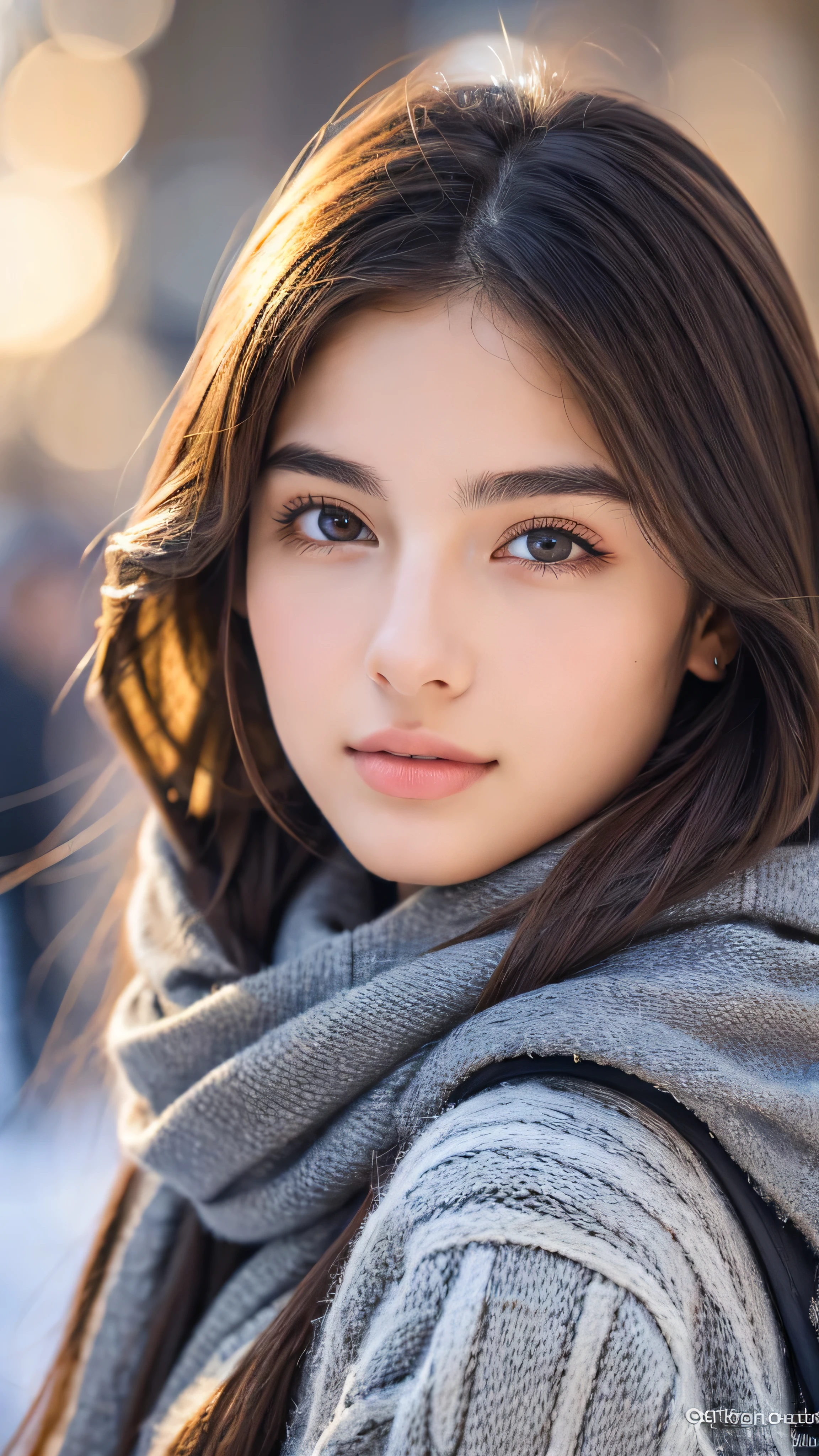 cute italian college student, Winter Fashion, Photorealistic, Detailed skin, Detailed face, Detailed lips, Fine eyebrows, The pupils shine, Depth of written boundary, Accurate, Super detailed, 最high quality, High resolution, Anatomically correct, Textured skin, Attention to detail, high quality