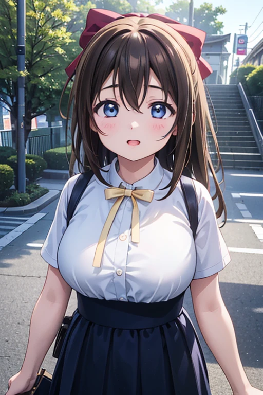 (Highest quality、Masterpiece ∶1.2)、One Girl、alone、アニメ、アニメScreencap、Ray Tracing、Global Illumination、ultra hi resolution picture、Bright colors、Depth of written boundary、Outdoor、whole body、cute、Osaka Prefecture、Big Breasts
