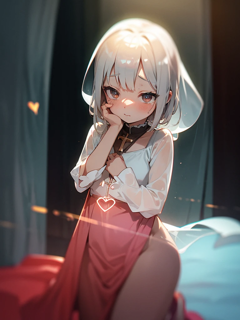 School uniform, ahegao, blush, wet, white Stripe blue striped panties, see through, nipple, sad, toddler