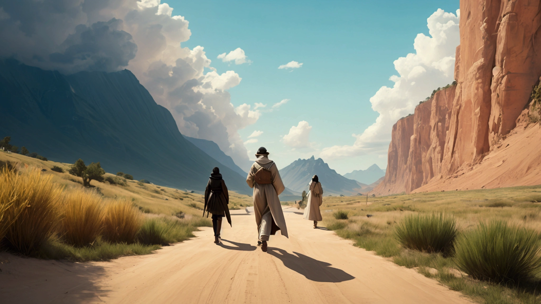 "Description: Show an individual or group actively choosing paths of integrity and honesty, avoiding temptation and moral pitfalls. The scene should emphasize the conscious effort to adhere to God’s commandments.
Details:
Imagery: Illustrate scenarios such as rejecting a dishonest offer, choosing to uphold ethical standards, or engaging in a discussion about moral values. The expressions should convey determination and resolve.
Color Scheme: Use muted, neutral colors like grays and greens to represent steadiness and self-discipline.
Background Elements: Settings might include a workplace, a school, or a personal reflection area where choices and moral decisions are being made."