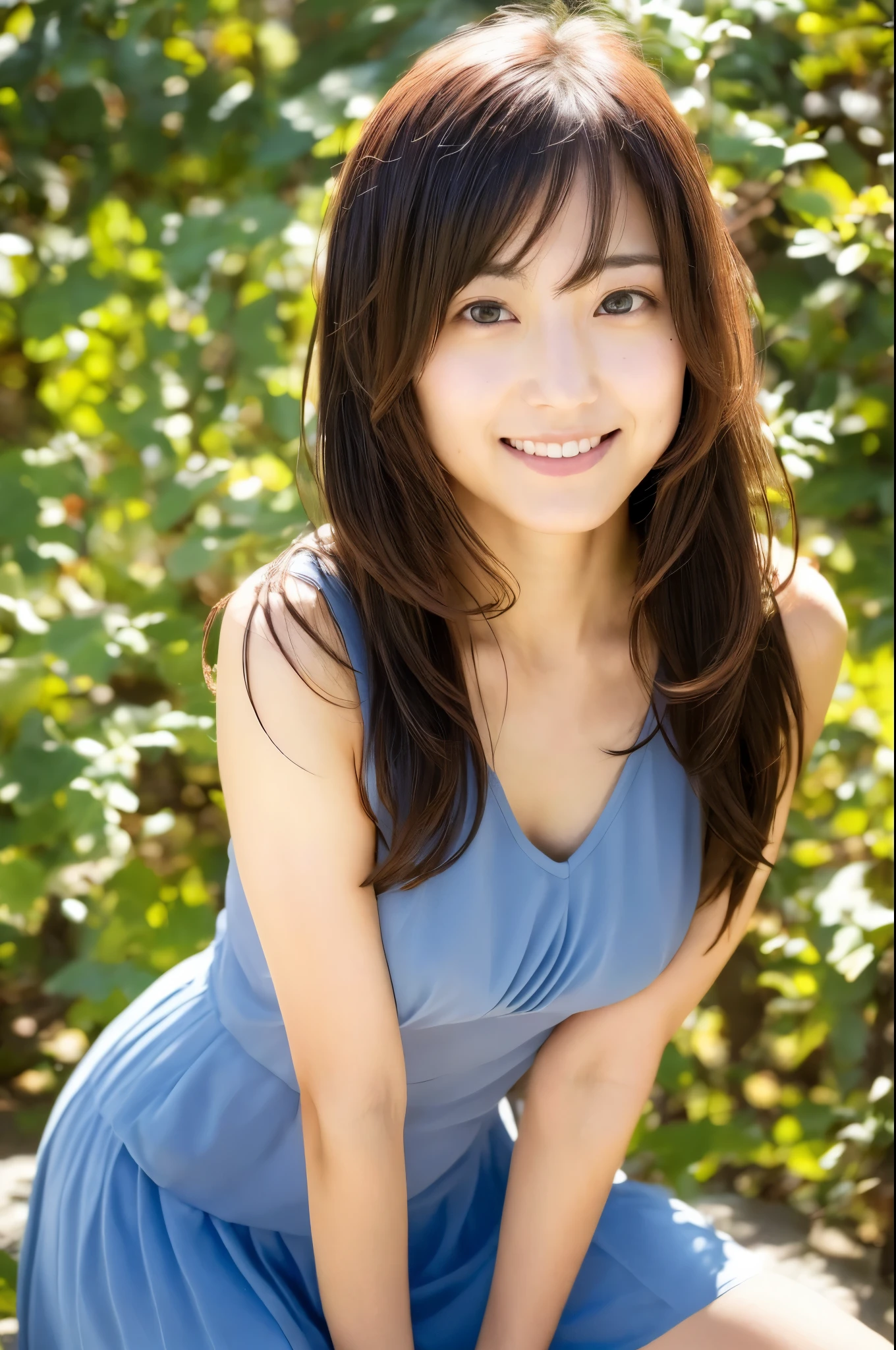 (((One girl,alone))),(Highly realistic photos, High resolution, Detailed face, Beautiful Eyes) Japanese women, 30 years old, Cute Face, Nice body, Medium chest, ,Hairstyle, Take a photo book,Healthy Body,Thighs、turn over、Depth of written boundary,panties、Narrow eyes,Light Smile、Cosplay、Backlight
