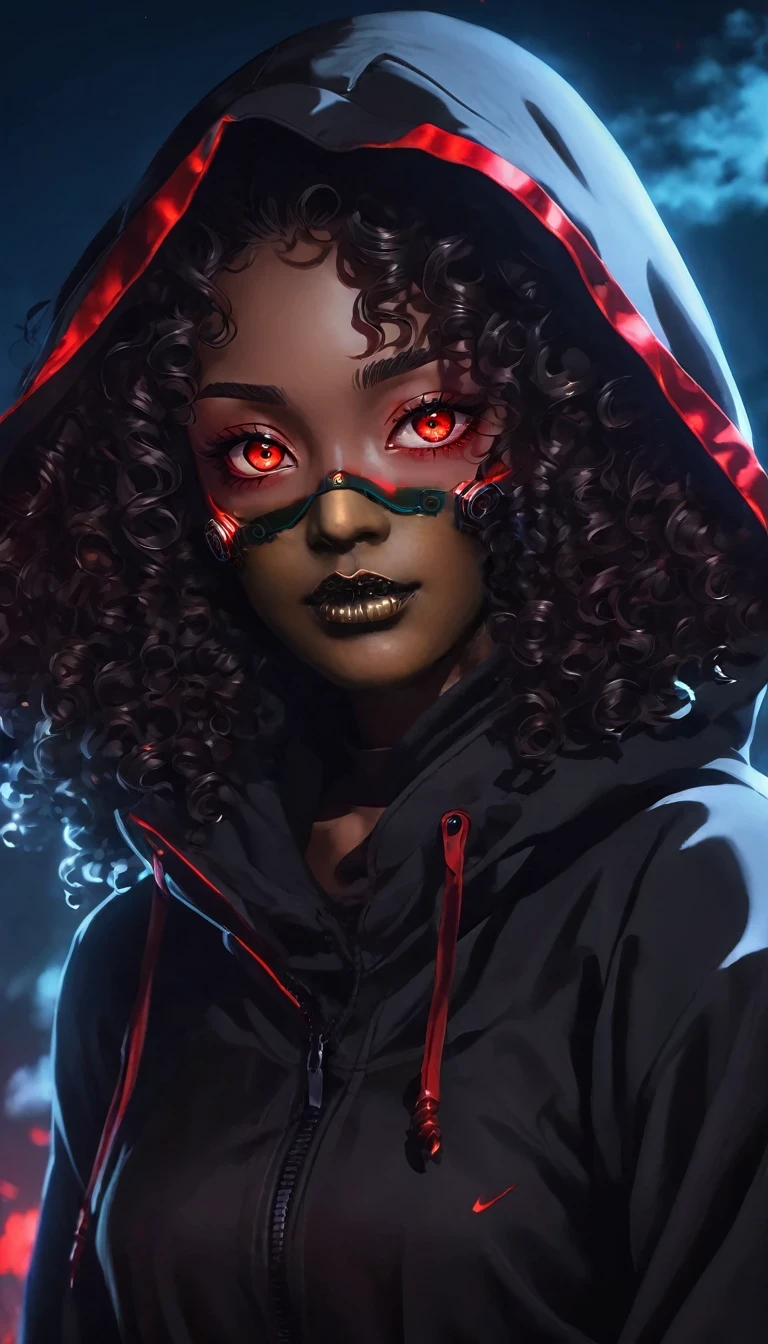 Black cyberpunk mask