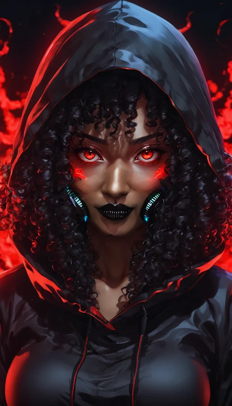 Black cyberpunk mask
