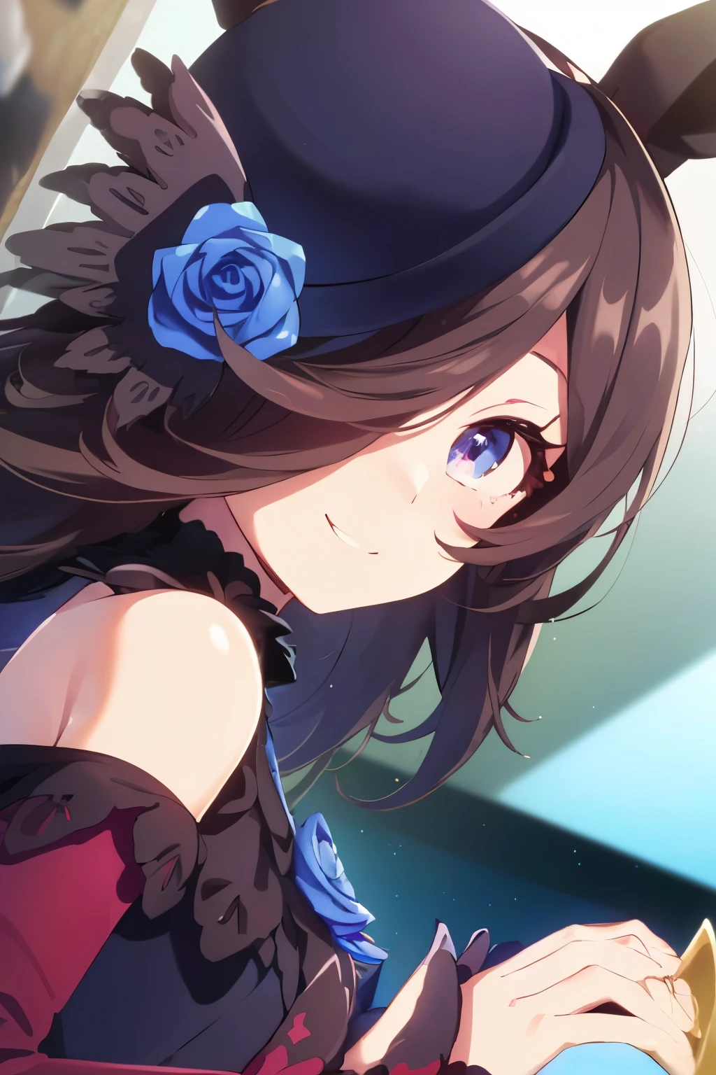 (Tabletop.Highest quality).(Dynamic Angle). (CG paintings with attention to detail),(Perfect image)、Comic Strip.shape.1 girl.Detailed face、Perfect Face.Delicate face、A cute and delicate girl in a gothic maid outfit、Rough skin、Black Hair.length、(Umamimi Girl)Umamimi Girl、((Beautiful Blue Eyes)).繊細でBeautiful Eyes、Beautiful Eyes、Reflected Eyes、smile.(Looking at the audience:1.3).(Face is a little red:0.8)、8k wallpaper、Cowboy Shot、reflected light、Most detailed、Complex、Rough skin、Fine skin、(Super Resolution)、((Cute girl in gothic maid outfit))