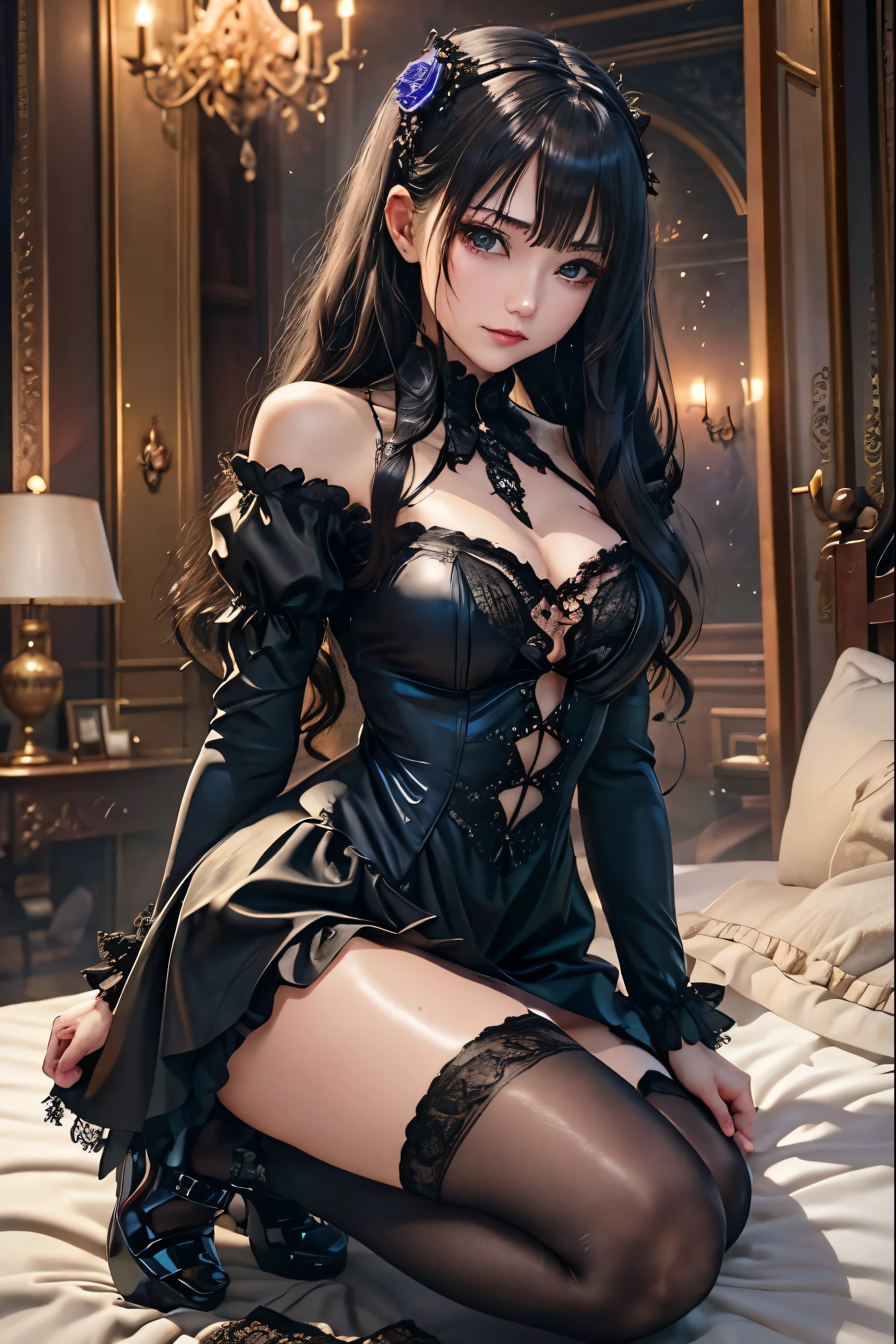Hard Dark Gothic Makeup、Black dark eyeshadow、sad、Good skin radiance、Dark Gothicメイク、Dark smile、palace、The beauty of fragrance、24-years-old、Expressions of intense sexual pleasure、Embarrassed look、Dark Gothic、Highest quality、Expression of sexual pleasure without pain、Drunk face、Purple maid outfit、mysterious、noble、Loving smile、Twin tail hair、Right eye is blue、Left eye is red、Super tempting pose、Platform heel shoes、Heavy makeup、Gothic ta Clothing、Silver Hair、Long Hair Straight Hair、Cute Gothic Loliress、Beautiful Face、elegant face、Attractive face、Stained glass background、Chest glistening with sweat、The room is dark、goth long dress、Bell Sleeves、Wizard Sleeve、Decadent look、Sexually excited expression、Wet shiny thigh water、Thighs that are wet and shiny with oil、Background of a room full of roses、Sad look、Rose Maiden、The embroidery is pink、The dress has pink embroidery.、Thigh-high socks、Knee-high socks、Gentle expression、Dark black eyeshadow、Stained glass and rose background、Thighs are a little thin、Female Duo、Female couple、dark church background、Stained glass、Black metal world、Dark Castle、Dark Room、Slender body、gothic long dress、Victorian dress、Small breasts、With a glass of wine in your right hand、With a lantern in his left hand、The bed is covered with roses、Her thighs are shining with sweat、My body is wet and shiny、There is a lot of glitter on the thighs、I am sweating、My thighs are sticky with sweat.、My thighs are glistening with sweat、My whole body is sweaty and shiny、I sweated a lot.、My thighs are sweaty、My wet thighs are glistening with sweat.、There is a lot of sweat shining all over my body、Slender body、I rest my head on the pillow、Sleeping in bed、Beautiful legs、Outstretched legs、Lying in bed、Lying on your back in bed、On all fours、Knee Up、Kneel、Put your arms behind your back、Kneeling on the bed、Super beautiful straight hair、Straight hair to the ends、Straight Perm Hair、Show off your thighs、Sit on the bed、Ass on the bed、