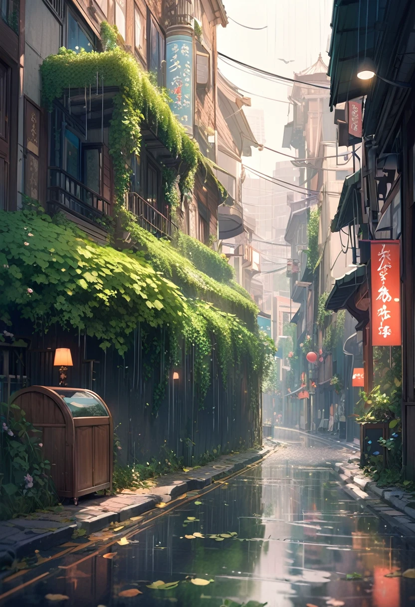 Highest quality、High resolution、Detailed Background、Artistic、mysterious、Beautiful face in every detail、Highly detailed face、Teenage beauty、Huge breasts、Perfect body line、Glasses、Light color hair、Bobcut、ponytail、Wavy Hairstyle、well-groomed eyebrows、A big smile、smile、Cityscape after the rain、
On the asphalt after the rain、Fresh green leaves are reflected、高層ビルの谷間にwood々The leaves sway as if taking a deep breath.、The rhythm of the raindrops changes into the chirping of birds, and the whole town becomes lively.、It's like a green oasis has appeared in the city's concrete jungle.、
The young leaves shine against the backdrop of the buildings, adding color to the urban landscape.、The air after the rain is cool and comfortable、The steam rising from the asphalt mixes with the refreshing scent of new green leaves.、Reflected in the windows of a skyscraper、雨上がりの空と緑のwood々It's vivid to the eye、
The hustle and bustle of the city is enveloped in the chirping of birds and the murmuring of streams.、It sounds somehow nostalgic、
wood々The sound of raindrops running down the leaves and the sound of feet walking on the wet road create a pleasant rhythm.、
The cityscape shines as if it has been reborn.、
My heart, which had been feeling suffocated, felt a great sense of relief when I saw this scenery.、
You can feel the power of nature even in the hustle and bustle of the city.、cute