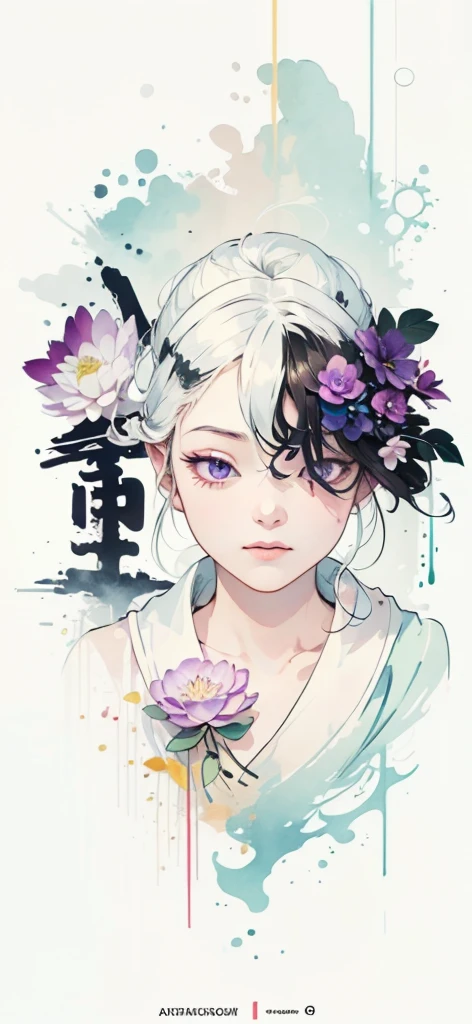 (Art by Numbers,Inks and washes:1.2)，Nobody, Mountain々, wood, Rivers，Flowers，Lotus flower，Purple Flower,沢Mountainの花(Oriental elements, Chinese colors, Senior Color Matching),  (3D sculpture，Rendering with Octane，Volumetric Light，Natural soft light，), (Very delicate:1.2, Losing focus:1.2, Very colorful, Cinema Lighting, Chiaroscuro,Ray Tracing), masterpiece, Super rich,Very detailed,8k, Zurrison_style_wonderful_wall