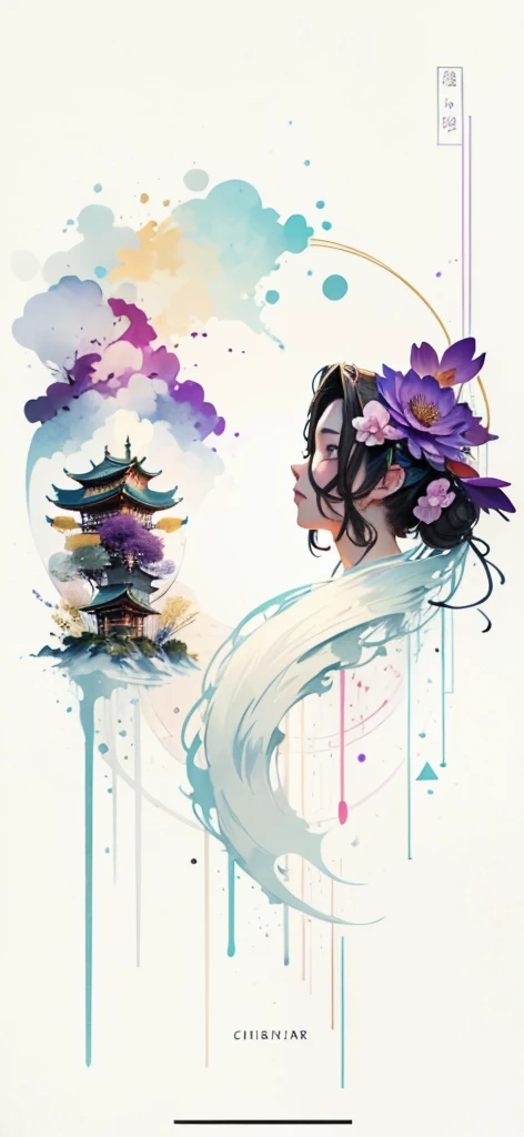 (Art by Numbers,Inks and washes:1.2),Nobody, Mountain々, wood, Rivers,Flowers,Lotus flower,Purple Flower,沢Mountainの花(Oriental elements, Chinese colors, Senior Color Matching), (3D sculpture,Rendering with Octane,Volumetric Light,Natural soft light,), (Very delicate:1.2, Losing focus:1.2, Very colorful, Cinema Lighting, Chiaroscuro,Ray Tracing), masterpiece, Super rich,Very detailed,8k, Zurrison_style_wonderful_wall