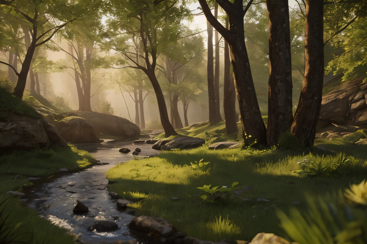 inspired by Tolkien,Not John Howe style, create reference study shape for 3D artists, a small detailed fantasy landscape,enchanted forests,majestic mountains,Epic battles, highly detailed, best qualityer,4K,8k,high resolution,work of art:1.2,ultra detali,realisitic,photorealisitic,photo-realisitic:1.37,HDR,ultra HD,studio lighting, ultra-fine painting, sharp focus, physically based rendering Daz Studio 4 Pro, extreme detailed description,proffesional,bright coloured,bokeh,Fantasyart