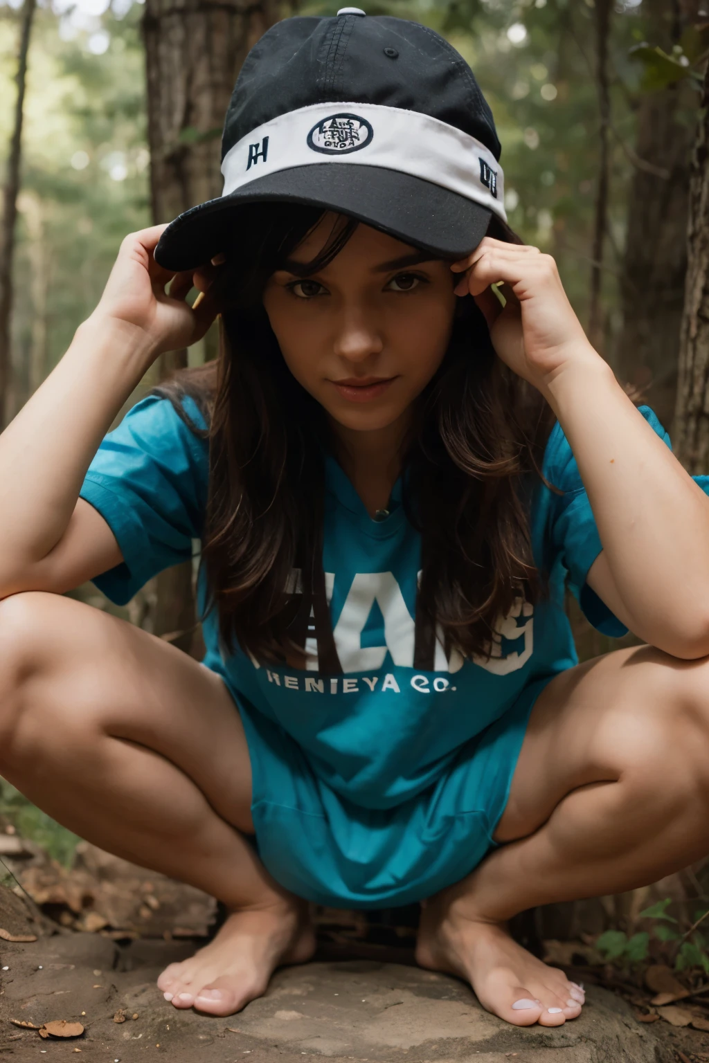 Logo, chaco hat , and below it is written holly