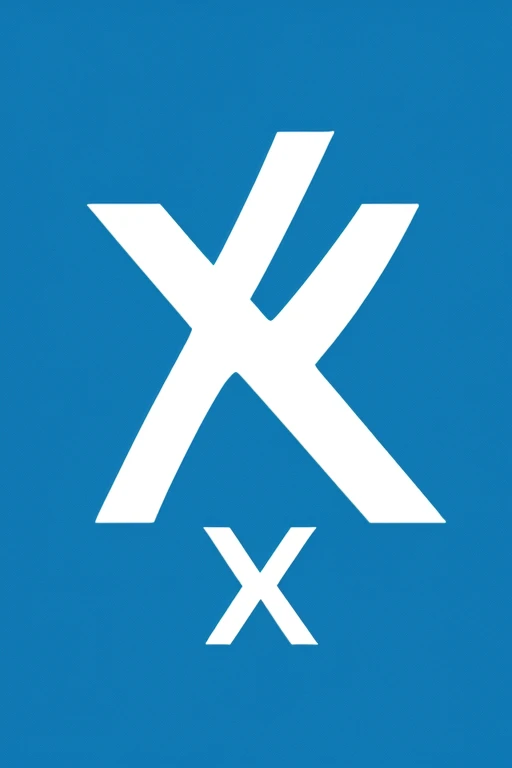 I want an image with the name xanix with a blue background with beautiful logo-type letters