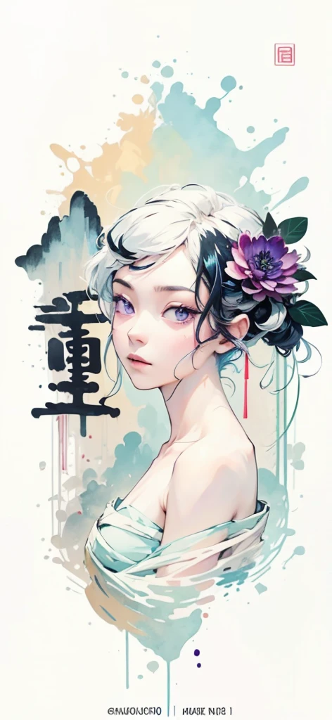 (Art by Numbers,Inks and washes:1.2)，Nobody, Mountain々, wood, Rivers，Flowers，Lotus flower，Purple Flower,沢Mountainの花(Oriental elements, Chinese colors, Senior Color Matching),  (3D sculpture，Rendering with Octane，Volumetric Light，Natural soft light，), (Very delicate:1.2, Losing focus:1.2, Very colorful, Cinema Lighting, Chiaroscuro,Ray Tracing), masterpiece, Super rich,Very detailed,8k, Zurrison_style_wonderful_wall