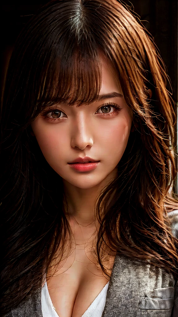 Skin texture must be natural, With such detail that pores can be finely identified, Skin should look healthy, Use natural light and color, (8k, RAW photo, top quality, masterpiece: 1.2), (realistic, photorealistic: 1.37), beautiful detailed face, beautiful detailed eyes, one girl,(full body:1.2), beautiful long hair, 27 years old, big breasts, full body, wearing a coat that covers her skin, (pose for instagram:1.5)