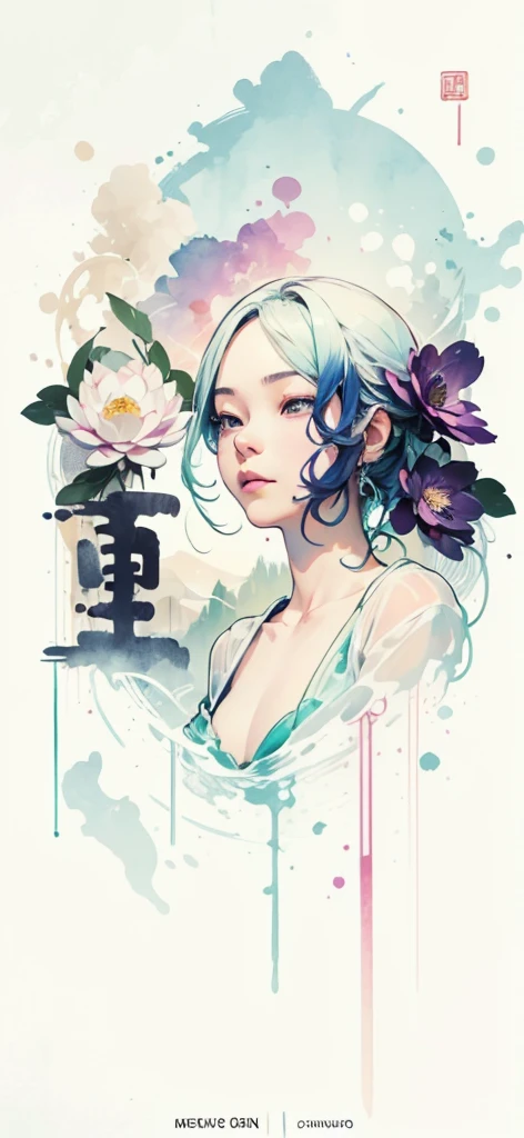 (Art by Numbers,Inks and washes:1.2)，Nobody, Mountain々, wood, Rivers，Flowers，Lotus flower，Purple Flower,沢Mountainの花(Oriental elements, Chinese colors, Senior Color Matching),  (3D sculpture，Rendering with Octane，Volumetric Light，Natural soft light，), (Very delicate:1.2, Losing focus:1.2, Very colorful, Cinema Lighting, Chiaroscuro,Ray Tracing), masterpiece, Super rich,Very detailed,8k, Zurrison_style_wonderful_wall