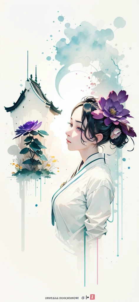 (Art by Numbers,Inks and washes:1.2),Nobody, Mountain々, wood, Rivers,Flowers,Lotus flower,Purple Flower,沢Mountainの花(Oriental elements, Chinese colors, Senior Color Matching), (3D sculpture,Rendering with Octane,Volumetric Light,Natural soft light,), (Very delicate:1.2, Losing focus:1.2, Very colorful, Cinema Lighting, Chiaroscuro,Ray Tracing), masterpiece, Super rich,Very detailed,8k, Zurrison_style_wonderful_wall