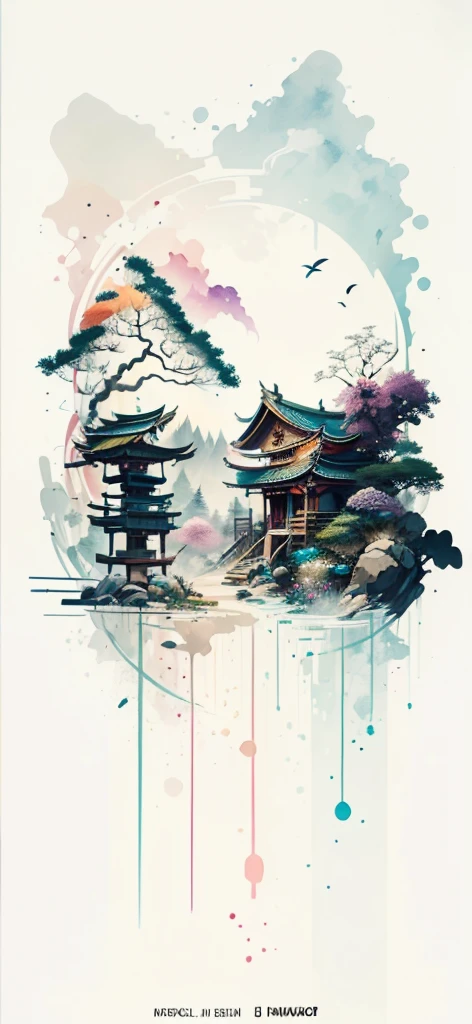 (Art by Numbers,Inks and washes:1.2)，Nobody, Mountain々, wood, Rivers，Flowers，Lotus flower，Purple Flower,沢Mountainの花(Oriental elements, Chinese colors, Senior Color Matching),  (3D sculpture，Rendering with Octane，Volumetric Light，Natural soft light，), (Very delicate:1.2, Losing focus:1.2, Very colorful, Cinema Lighting, Chiaroscuro,Ray Tracing), masterpiece, Super rich,Very detailed,8k, Zurrison_style_wonderful_wall