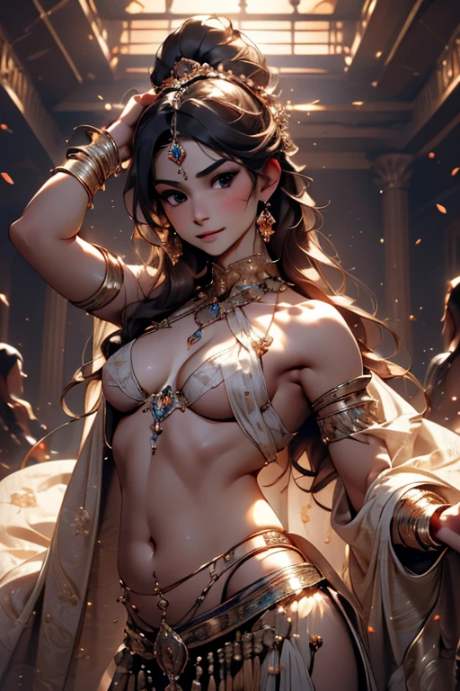 girl,, ancient roman scholar, roman dress, accesories, exposed breasts, small breasts, naked breasts, topless, vibrant appearance, creative behavior, imaginative, sensual, spontaneous, highest quality, skin texture, intricate details, (cinematic lighting), RAW photo, 8k