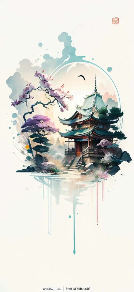 (Art by Numbers,Inks and washes:1.2)，Nobody, Mountain々, wood, Rivers，Flowers，Lotus flower，Purple Flower,沢Mountainの花(Oriental elements, Chinese colors, Senior Color Matching),  (3D sculpture，Rendering with Octane，Volumetric Light，Natural soft light，), (Very delicate:1.2, Losing focus:1.2, Very colorful, Cinema Lighting, Chiaroscuro,Ray Tracing), masterpiece, Super rich,Very detailed,8k, Zurrison_style_wonderful_wall