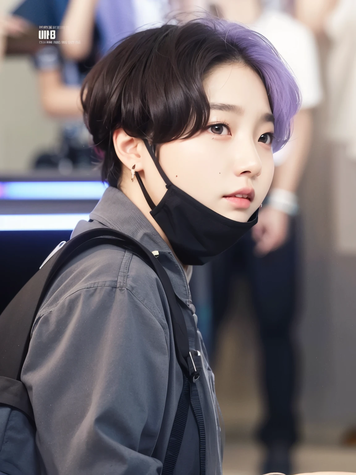 a close up of a woman with a hair comb in a room, lalisa manobal, Jinyoung Canela, Jaeyeon Nam, popular south Korean makeup, ulzzang, Heonhwa Choe, wan adorable korean face, popular korean makeup, Parque Ji-min, Lee Ji - Eun, Lee Ji-eun, sun yunjoo, Hwang SE - EM