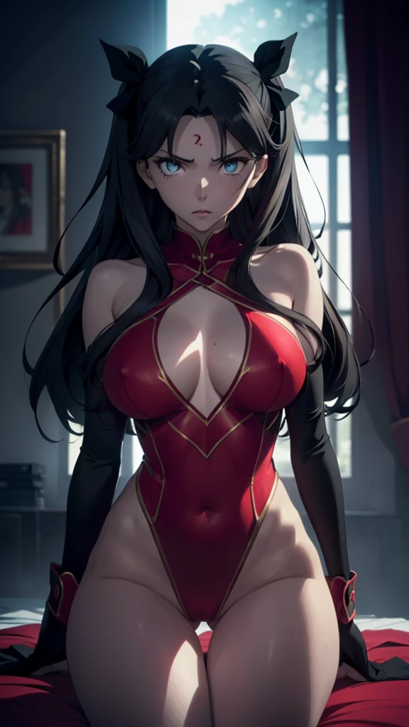 (tohsaka_rin_fatestaynightufotable:1.10), Best Quality, 8k, High resolution, masterpiece:1.2), (ultra detailed), (NSFW is not safe for artwork), (Kaina Tsutsumi) (My hero academia settings), (pose sexual), (realist, photorealist, fotorrealista:1.37), (High DefinitionR, High Definition), (portrait), (vivid colors), (long legs), (clearly elongated face), (broad) (Hermosos detailed eyes), (beautiful detailed lips), (extremely detailed eyes and face), bright eyes Dynamic angle and posture, soaked in sweat, perspiration, undressing (long eyelashes), (sharp focus), (Physically based representation), (unclothed), (big breasts) (open legs), (intense), (expression of intense desire), (Motion blur), (elegant), (slim figure), (anime inspired), (bright lights), (sexual), (contrasting colors), (mysterious atmosphere), (action packed scene), (Unique style), (surprising), (elegant), (evocative), (expressive), (Intriguing atmosphere), (giant breasts:1.2), ((Best Quality)), ((Very detailed)), masterpiece, absurdities, detailed face, beautiful face, (detailed eyes, deep eyes), (1 girl), ((dynamic pose)), erotic lingerie, tattoo