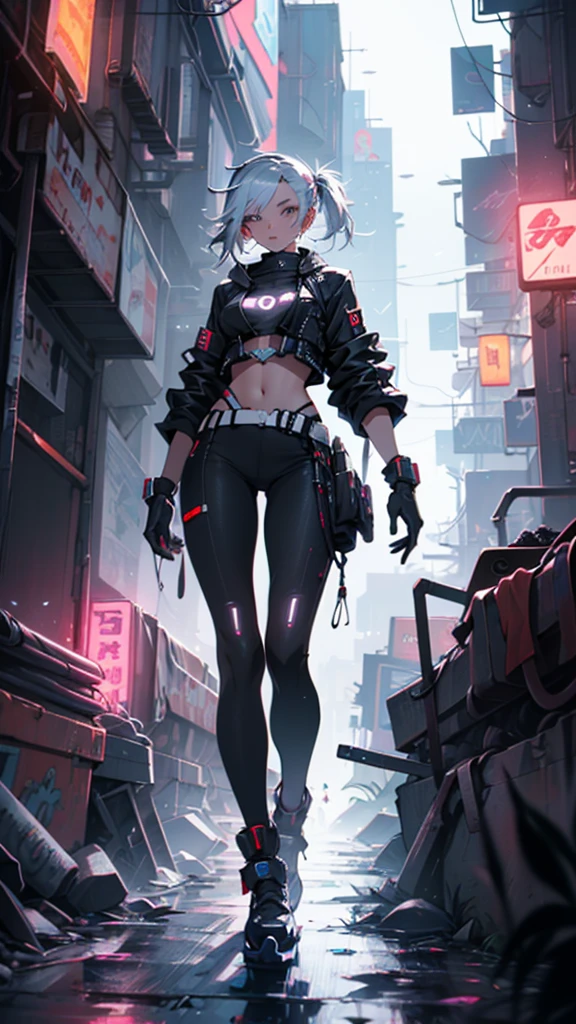 Beautiful cyberpunk girl