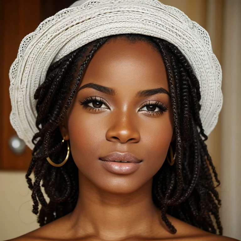 African with portuguese descent woman beautiful face