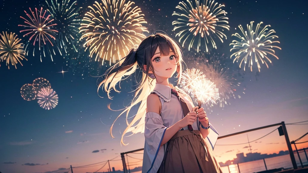 Fireworks in the sky