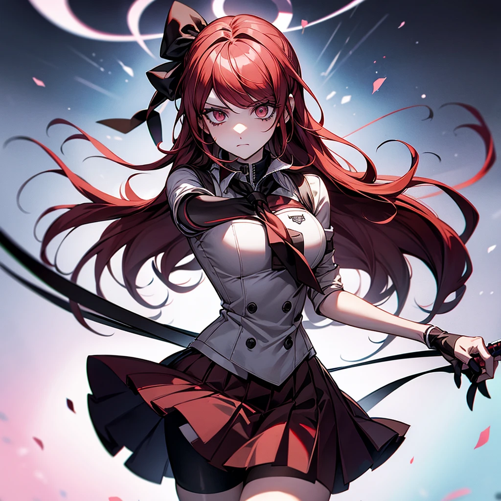 Danganronpa female ultimate fencer red hair