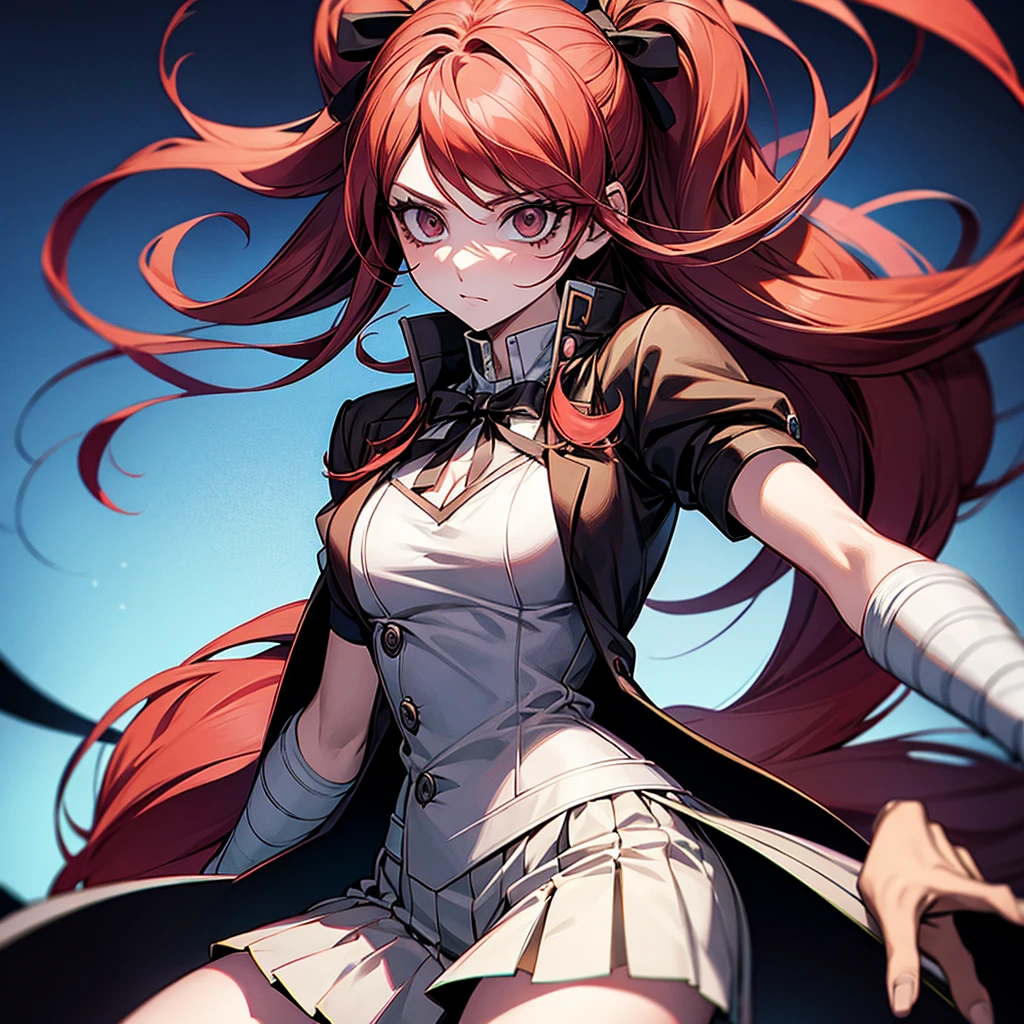 Danganronpa female ultimate fencer red hair 