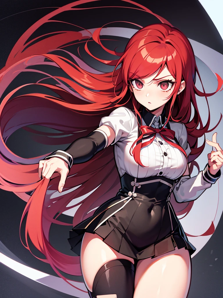 Danganronpa female ultimate fencer red hair
