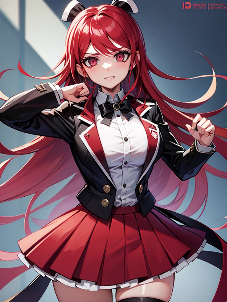Danganronpa female ultimate fencer red hair