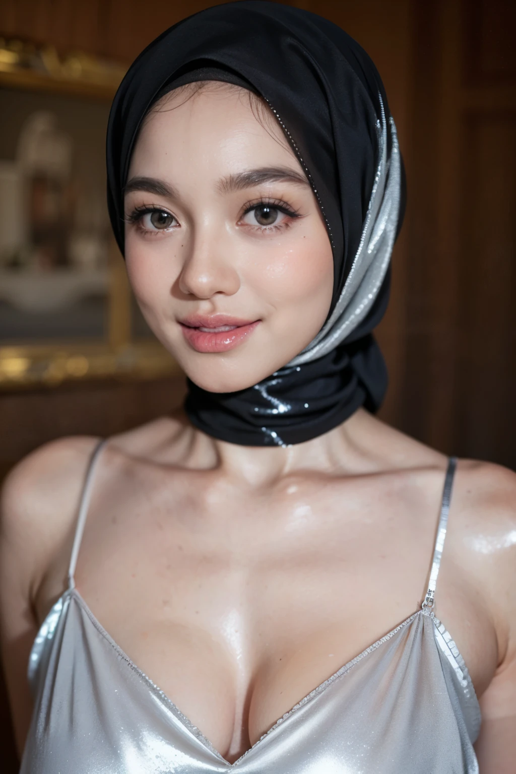 Very Thin body (Wearing Bra Lingerie), (((HIJAB MALAY GIRL))), masutepiece, High quality, UHD 32K, Realistic face, Realistic skin feeling , A Malay Lady, 8 , , Very cute and baby-like face, (((FLAT CHEST))), (MATRIX WORLD), ((look In front  at the camera and SADNESS)), ((())), (((CUTE GIRL))), ((BROWN LIPS)), ((BROWN)), (undress). WEAR BRA LINGERIE, gold, purple, lace, naked flat chest 