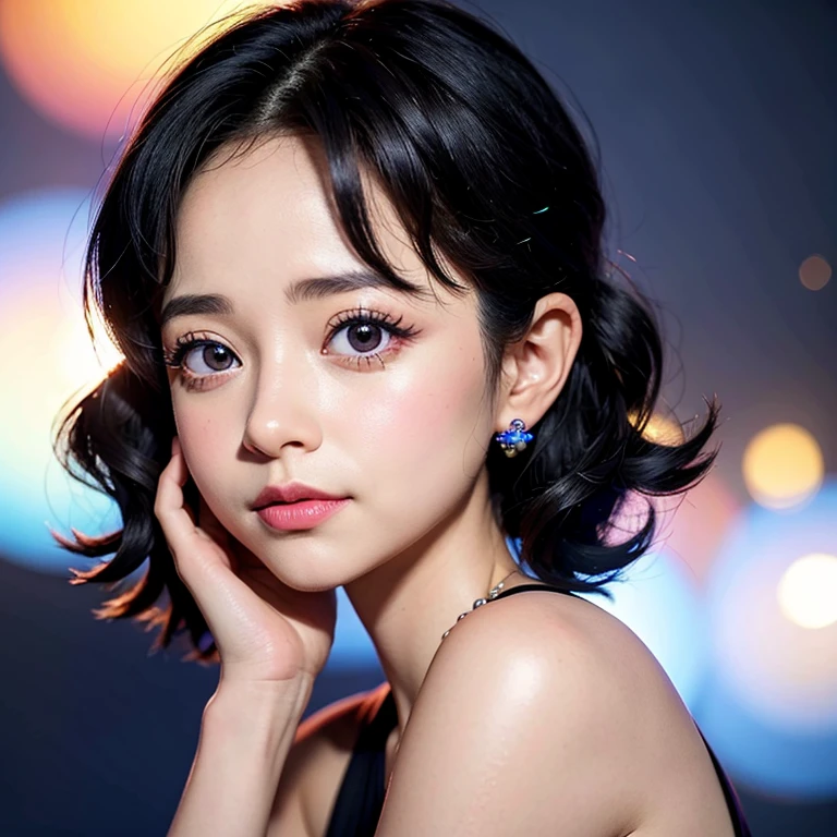 High-level UltraDetailed Wallpaper, 8K Masterpiece TopQuality, Absurd Detailed CommercialPhoto, PerfectLighting, Extremely detailed (((The personifying " Betty Boop " as a LittleGirl))), Absurd MysticSight Tyndall Effect Scattering (StudioGray background with (Overflowing oodles Dazzling (RainbowColorParticles BokeH))), (Assfocus RoundlyButts), (Exposed SFW) BREAK (Acutance:0.88) (NOGIZAKA FaceVariations) Extremely Detailed very KAWAII face variations, Childish PerfectAnatomy, CaptivatingGaze ReflectiveEyes with (SparklingHighlights:1.28), (VoluminousLong Eyelashes:0.88), GlossyRED Lips with BeautifulDetails, RosyCheeks, Radiant PearlSkin with clear transparency, Glowing DowneyHair, { (Dynamic LifeLike expressions:1.6) | (:d) } . (large eyes:-1) .