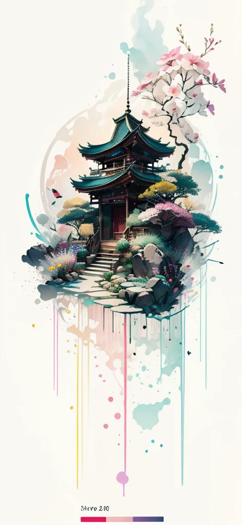 (Art by Numbers,Inks and washes:1.2),Nobody, Mountain々, wood, Rivers,Flowers,Lotus flower,Purple Flower,沢Mountainの花(Oriental elements, Chinese colors, Senior Color Matching), (3D sculpture,Rendering with Octane,Volumetric Light,Natural soft light,), (Very delicate:1.2, Losing focus:1.2, Very colorful, Cinema Lighting, Chiaroscuro,Ray Tracing), masterpiece, Super rich,Very detailed,8k, Zurrison_style_wonderful_wall