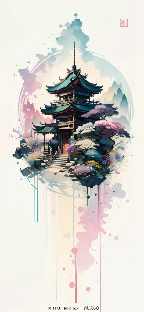 (Art by Numbers,Inks and washes:1.2)，Nobody, Mountain々, wood, Rivers，Flowers，Lotus flower，Purple Flower,沢Mountainの花(Oriental elements, Chinese colors, Senior Color Matching),  (3D sculpture，Rendering with Octane，Volumetric Light，Natural soft light，), (Very delicate:1.2, Losing focus:1.2, Very colorful, Cinema Lighting, Chiaroscuro,Ray Tracing), masterpiece, Super rich,Very detailed,8k, Zurrison_style_wonderful_wall
