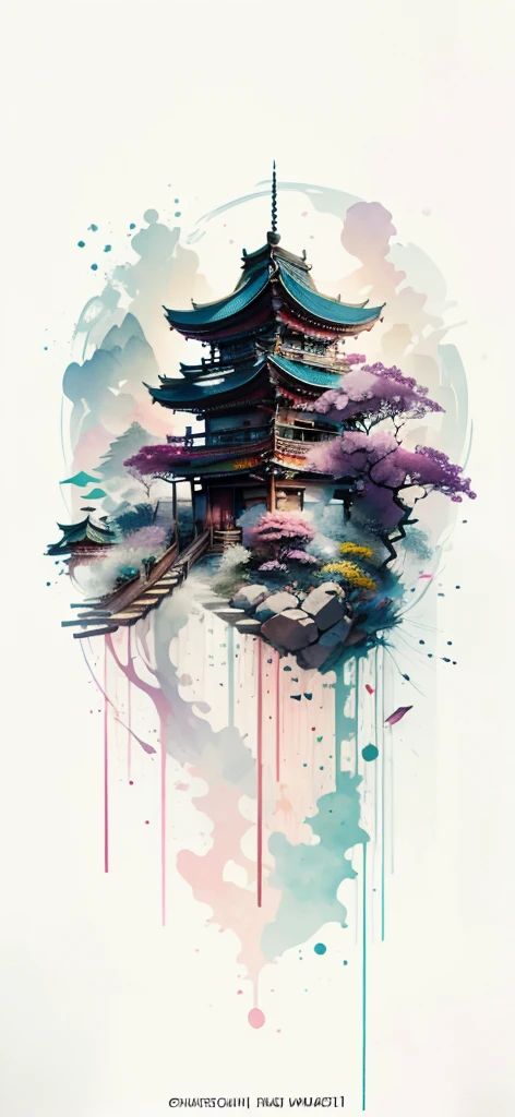 (Art by Numbers,Inks and washes:1.2),Nobody, Mountain々, wood, Rivers,Flowers,Lotus flower,Purple Flower,沢Mountainの花(Oriental elements, Chinese colors, Senior Color Matching), (3D sculpture,Rendering with Octane,Volumetric Light,Natural soft light,), (Very delicate:1.2, Losing focus:1.2, Very colorful, Cinema Lighting, Chiaroscuro,Ray Tracing), masterpiece, Super rich,Very detailed,8k, Zurrison_style_wonderful_wall