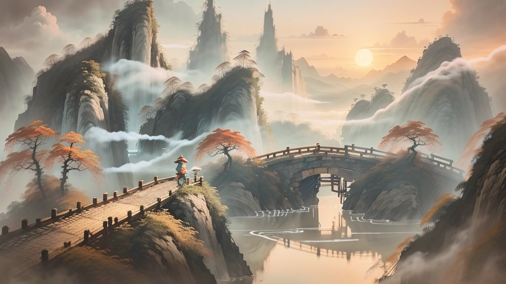 Tanabata scene,folk-custom: A sunset painting with clouds, Chinese Fantasy, Lying in the fairyland on the white clouds, Animation Cloud, Beautiful floating clouds. anime big breasts, Background Art作品, A beautiful artistic illustration, Chinese watercolor style, Dreamy China, 蓬松的粉红色Animation Cloud朵, Background Art, Cloud Temple, Anime Background, Game Background, Floating Land in the Clouds