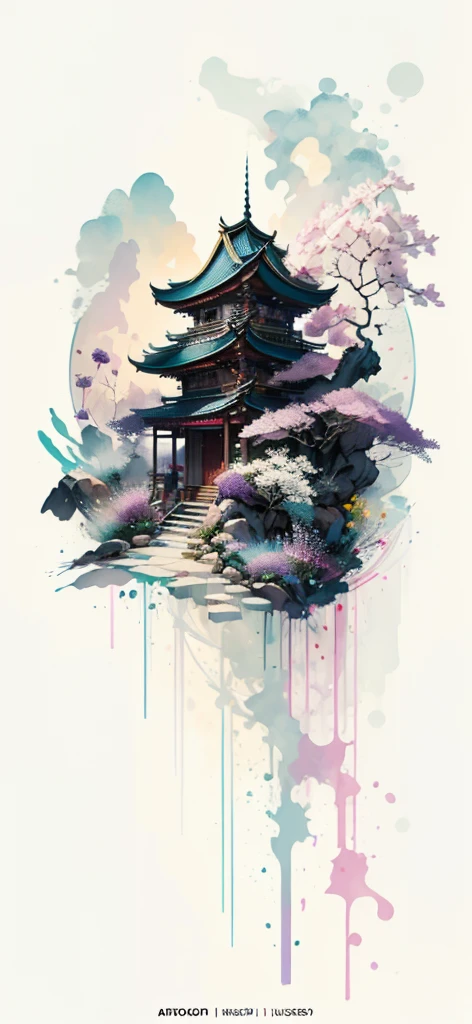 (Art by Numbers,Inks and washes:1.2)，Nobody, Mountain々, wood, Rivers，Flowers，Lotus flower，Purple Flower,沢Mountainの花(Oriental elements, Chinese colors, Senior Color Matching),  (3D sculpture，Rendering with Octane，Volumetric Light，Natural soft light，), (Very delicate:1.2, Losing focus:1.2, Very colorful, Cinema Lighting, Chiaroscuro,Ray Tracing), masterpiece, Super rich,Very detailed,8k, Zurrison_style_wonderful_wall,Based on purple,Paintings with a lot of purple