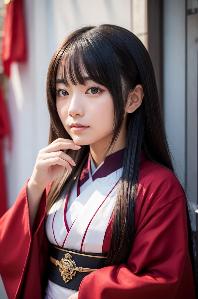 A beautiful, mysterious and noble Japanese female magician