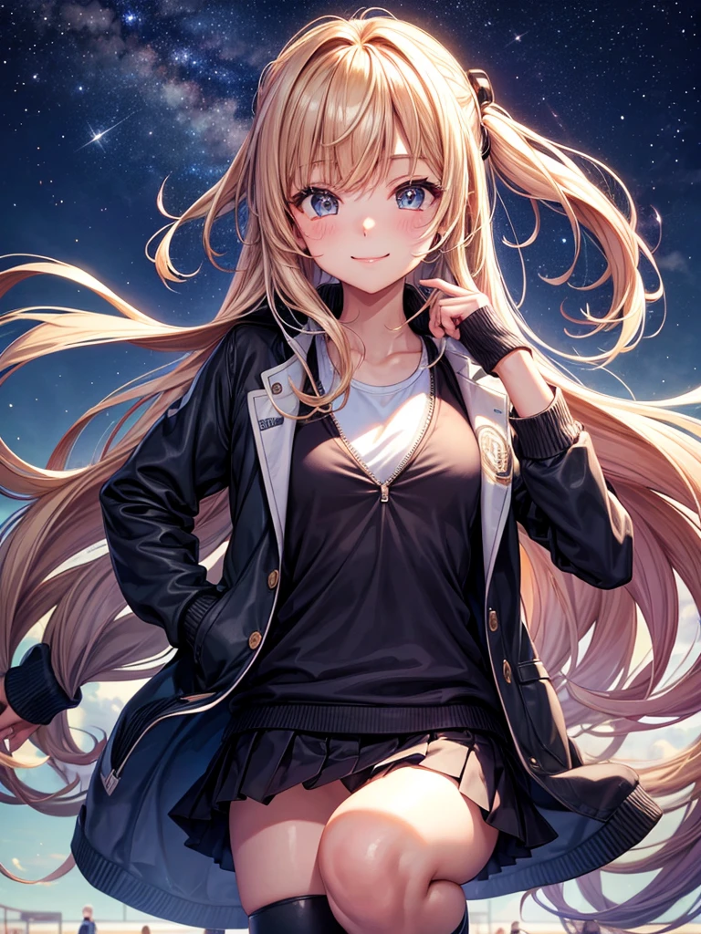 best quality,,smile,blazer,swimsuit,School,Collective of girls,Track jacket,Physical education class,JK,Sexy and cute,future,evolution系ファッション,middle School girlultiple girls are depicted,harem,idol group,infinite possibilities,leather jacket,fur jacket,futureの服装,evolution,starry sky background,photo shoot,long hair,wearing a cardigan,beautiful girlの国,girl's paradise,highest quality,big breasts,leather jacket,happy girl,horny girl,Blue eyes,perfect face,standing position,She has her bangs down,fur jacket,Beautiful eyes,smooth hair,perfect eyes,beautiful girl,Angel Girl,multicolored hair colors,naughty girl,beautiful,High-dimensional beautiful girl,Multidimensional beautiful girl,gathering,Group、,