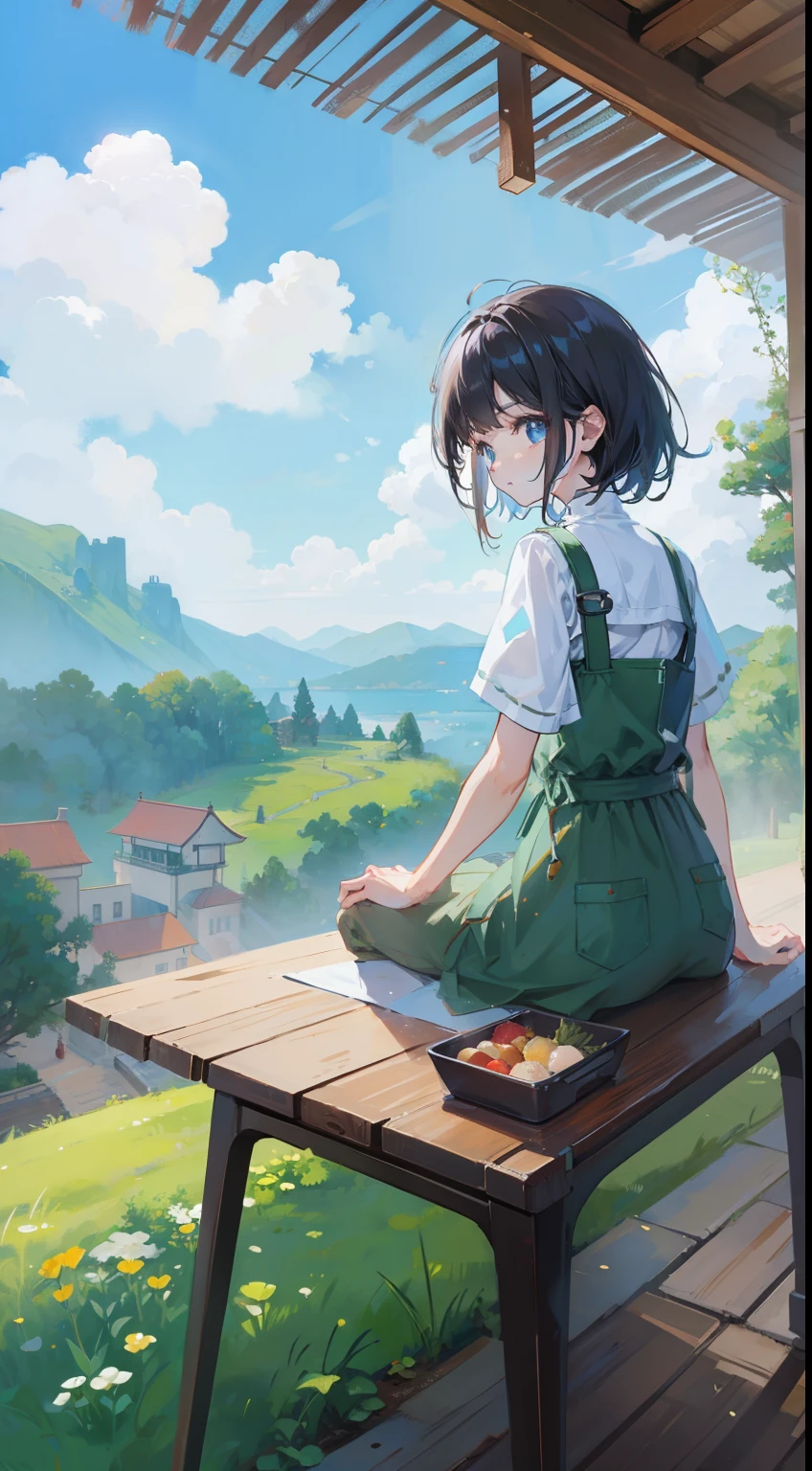 (Tabletop, Highest quality: 1.1), Ghibli style, alone, , Weibo Zhi, Tinker's Wife (Tabletop), Highest quality, Expressive eyes, Perfect Face, Small breasts, thin, ((Wearing a dress and playing the piano)),transparentガラスボトル本体, Glass Girl, transparent, Wavy green hair, Pink and blue eyes, Green leaves of hair, Eyes like shining jewels, Long eyelashes, transparent性, ((Wearing a dress and playing the piano)), (Red Jewel Autumn Costume)), whole body, Standing Pose Reaching Out, thin脚, Perfect hands, Five Fingers, Yun News (Hmph), no_human, Cat ear, Forest land