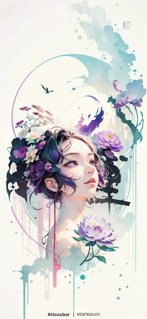 (Art by Numbers,Inks and washes:1.2),Nobody, Mountain々, wood, Rivers,Flowers,Lotus flower,Purple Flower,沢Mountainの花(Oriental elements, Chinese colors, Senior Color Matching), (3D sculpture,Rendering with Octane,Volumetric Light,Natural soft light,), (Very delicate:1.2, Losing focus:1.2, Very colorful, Cinema Lighting, Chiaroscuro,Ray Tracing), masterpiece, Super rich,Very detailed,8k, Zurrison_style_wonderful_wall,Based on purple,Paintings with a lot of purple