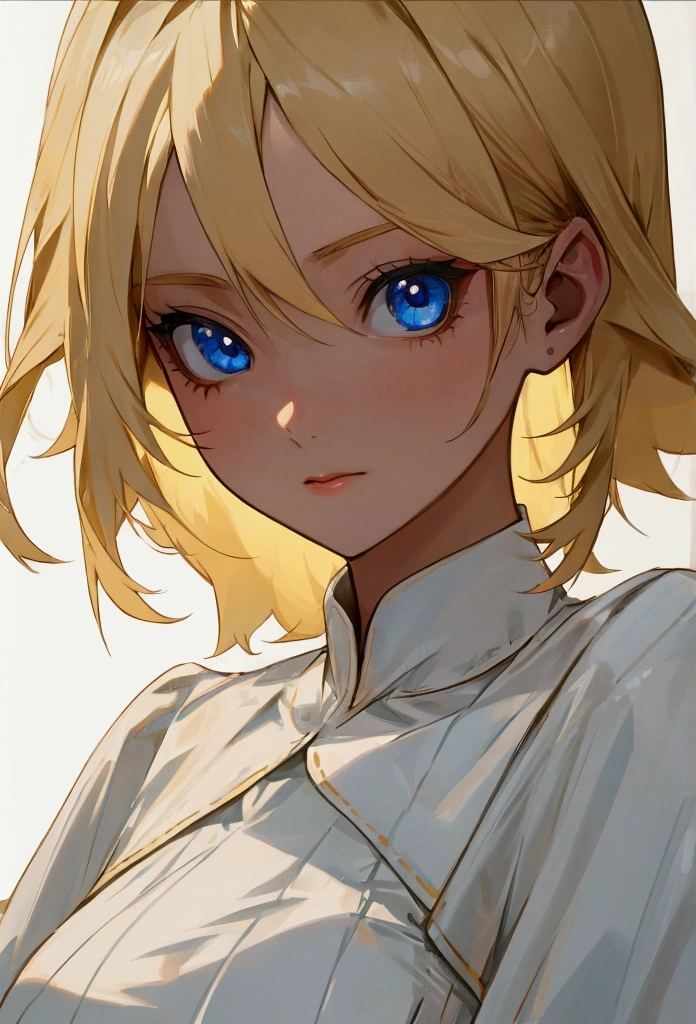 Female, Blonde Hair, Blue eyes, Dress