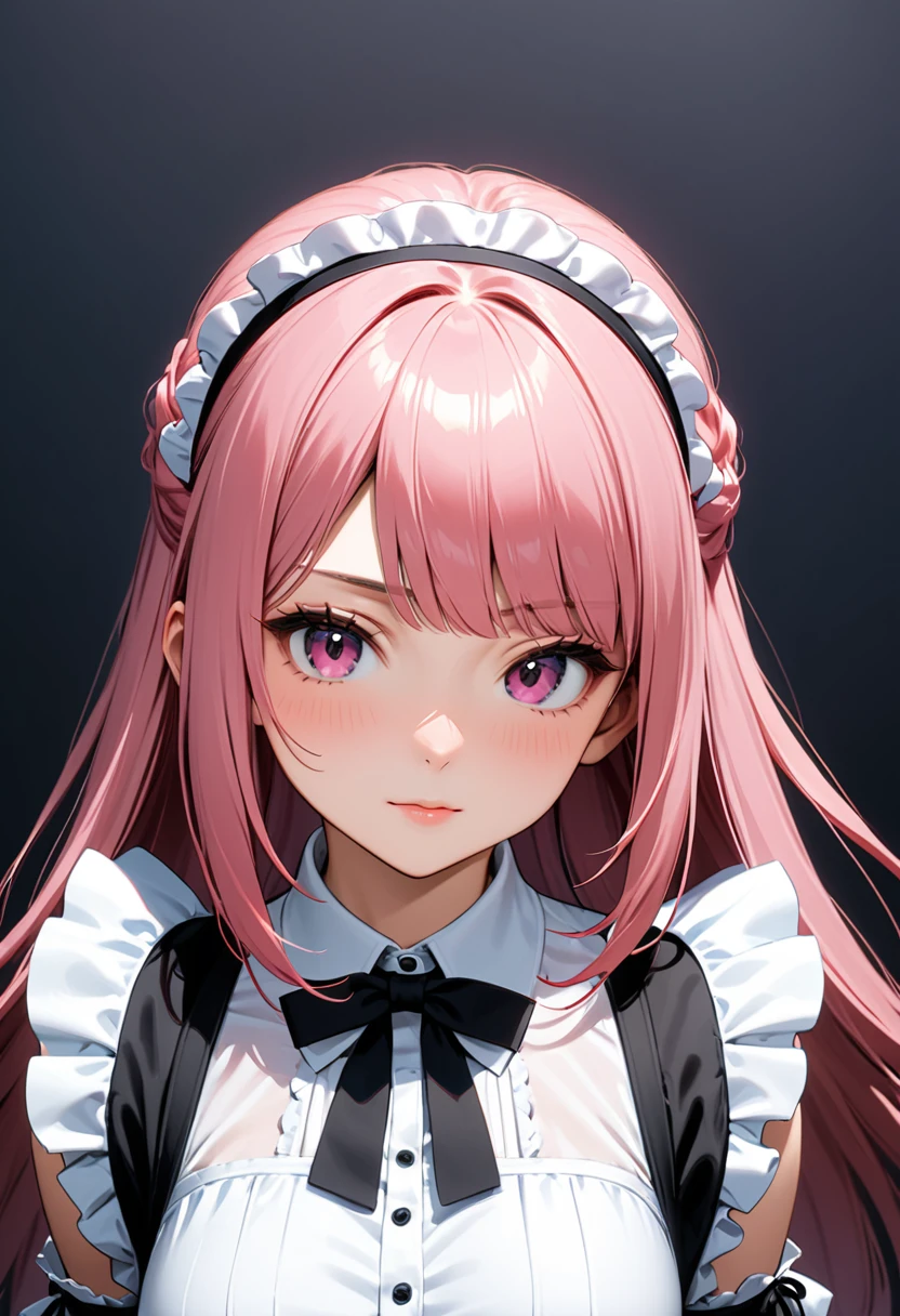 （（（Highest quality、Ultra 8K、high resolution）））Girl with pink hair、Maid&#39;s Cap、Twin tailinato Aqua、Bathing on the beach、Swimwear、Bra laces come off、detailed、Wet body、White skin、Realistic texture