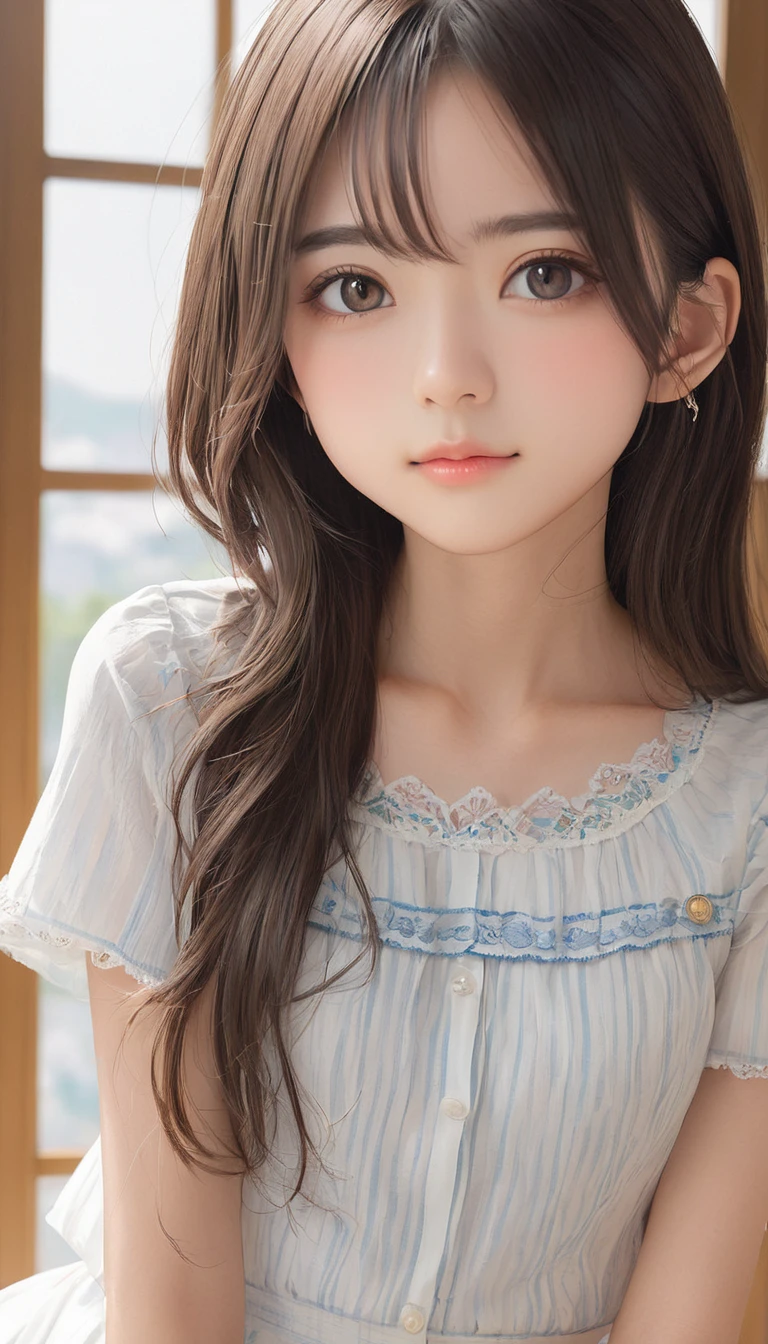 (masterpiece, Highest quality:1.2), One girl, alone,bony body、15 years old、(I breathe:1)